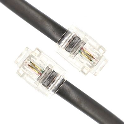 1M Intercomunicador de escudo Cat3 RJ11 6P2C Cable telefónico Adsl