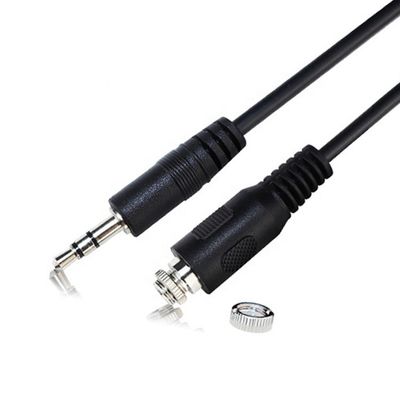 Torsión de macho a hembra 3,5 mm 3 polos TRS cable de conexión de audio