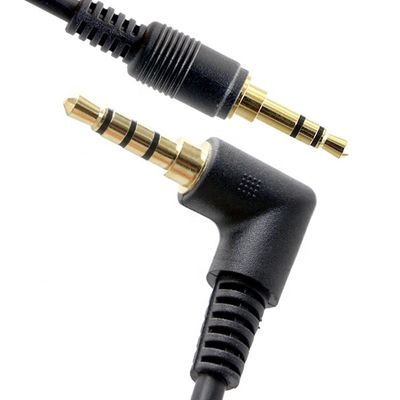 OEM 90 grados ángulo derecho 3,5 mm TRRS Jack macho a 3,5 mm TRRS Jack macho cable de audio