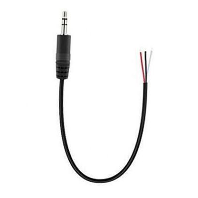 TRS 2 Pole Stereo Audio Jack 3.5mm Plug masculino para el cable de extremo abierto