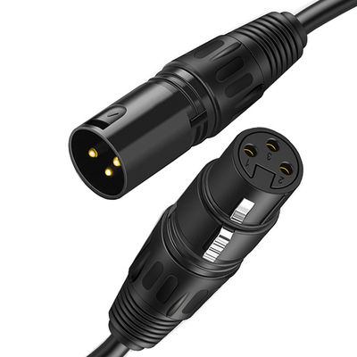 Micrófono OEM HiFi Micrófono 3 PIN Conector XLR Jack de audio macho a XLR cable DMX femenino