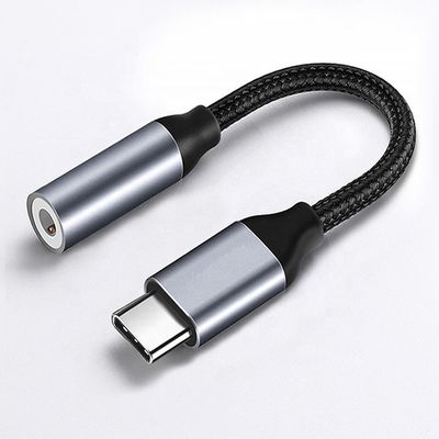 Adaptador de cable de audio de 3,5 mm de USB tipo C a AUX de alta compatibilidad DAC para Samsung Pixel Google Phone