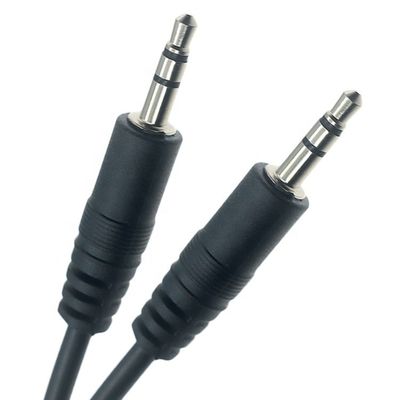 Personalización OEM 1M 2M 3M 5M 10M 3 polos TRS de varón a varón 3.5mm Aux Stereo Jack Cable de extensión de audio