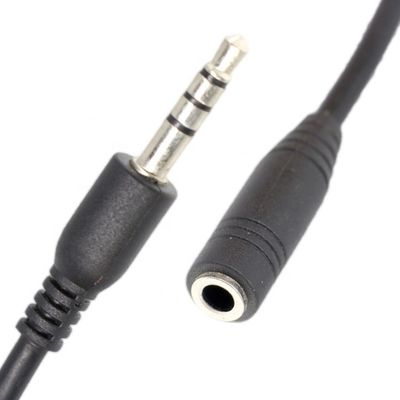 Corto 20cm 3.5mm 4 polos TRRS hombre a 3.5mm TRRS mujer Stereo Aux Audio cable de extensión