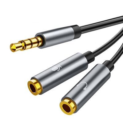 1 casco de hombre a 2 mujeres Y splitter 3.5mm Jack audio splitter cable