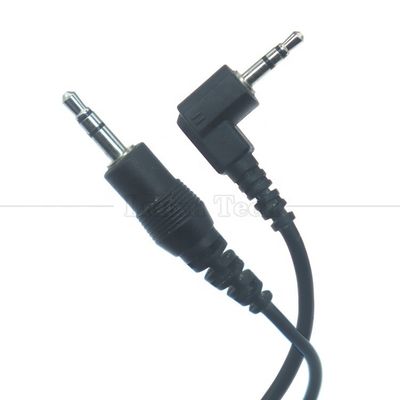 Personalización 2,5 mm Hombre a 90 grados Ángulo derecho 3,5 mm Hombre Jack estéreo Aux Audio Converter Adaptador de cable