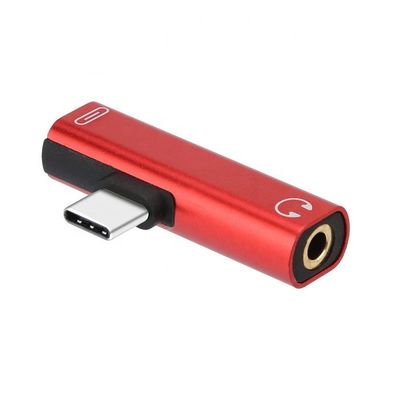 2 en 1 USB Tipo C a 3.5mm Jack PD Cargando adaptador de audio para auriculares