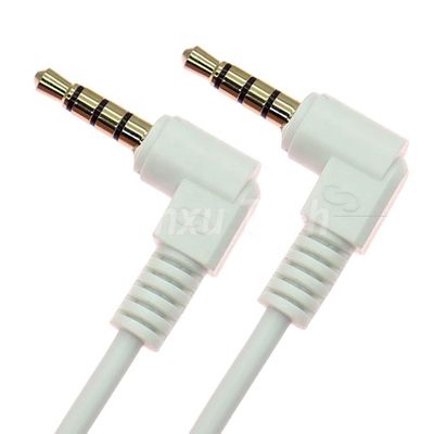 Ángulo de 90 grados Hombre a Hombre 3,5 mm 3 4 polos TRS TRRS Mono Micrófono Audio estéreo Jack Adaptador de parche Cable para auriculares