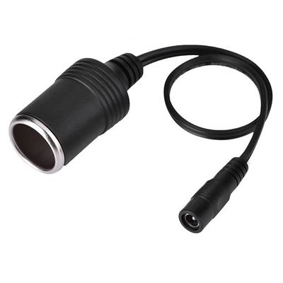 120W 12V 10A Enchufe de cigarrillo de automóvil femenino a DC 5.5mm x 2.1mm Cable de adaptador de alimentación