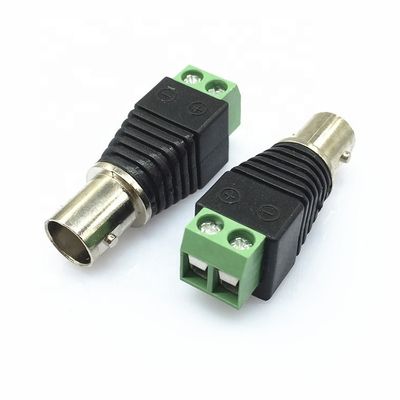 Terminal de tornillo sin soldadura BNC Adaptador de conector femenino masculino para cámara de circuito cerrado de CCTV Monitor de video grabador