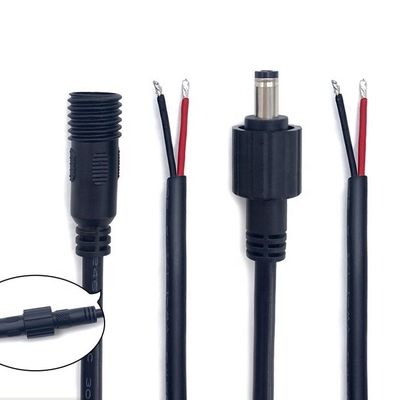 El cable de extensión de energía de cola de cerdo de extremo abierto