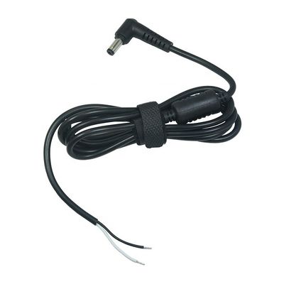 CUSTOM 90 grados Ángel derecho barril de corriente continua Jack macho hembra para abrir cola de cerdo DC cable de carga de energía