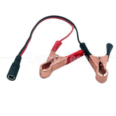 Hombre Mujer Jack DC Plug 5.5x2.1mm para el clip de cocodrilo Car Charger Cable de suministro de energía