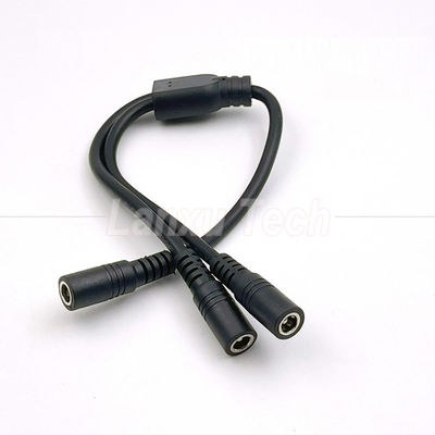 1 Femenino a 2 Direcciones Femenino DC 5.5x2.1mm Cable de extensión de energía de división para cámara de seguridad de CCTV Luz de banda LED