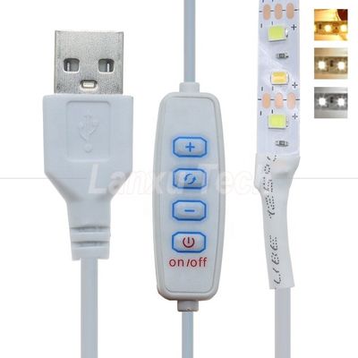 5V de salida de oscurecimiento sin pasos ON OFF interruptor cable de oscurecimiento USB para lámpara de luz LED