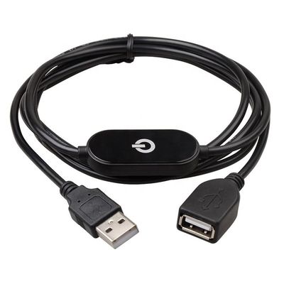 Interruptor de atenuador táctil de sexo masculino a femenino Tipo de cable de extensión USB para luces de banda led