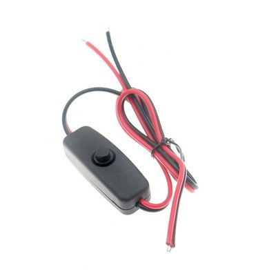 Botón de interruptor en línea personalizado en el cable de alimentación para el motor de la lámpara led
