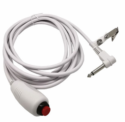 Custom 6.35 Single Button Switch Line Emergency Call Button Cable de llamada de enfermería con clip para la estación de enfermería Sistema de llamada de enfermería