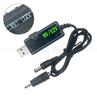 1m Drok 5V USB para impulsar 9V 12V Step Up Multi Output DC Converter Cable para el módem del router