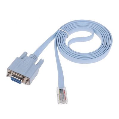 1.8M RS232 DB9 PIN Femenino a RJ45 Cable de consola de red para el interruptor de enrutador Cisco