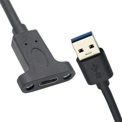 Cable de extensión USB 3.0 de tipo C 3.1 de panel de montaje USB 3.0 de tipo masculino a USB
