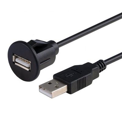CABLE de montaje de panel de control de automóviles de USB A masculino a USB A femenino