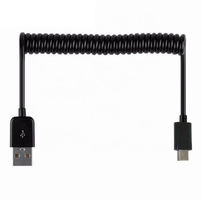 OEM 1M 2M Cable de carga de datos en espiral USB enrollado a MINI USB