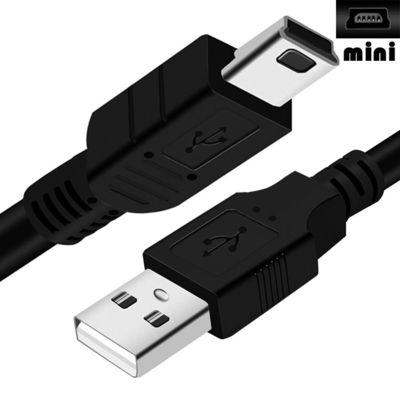 Custom Shied Mini B 5 PIN USB 2.0 Cable de datos de cargador para la cámara del controlador PS3