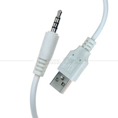 OEM Carga de datos USB A macho a 4 polos TRRS 3.5mm Aux Audio DC Jack Cable de cargador para auriculares de altavoz