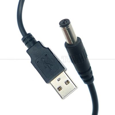 1m 3m 5m 10m 1A 2A 5A USB A macho a DC 5.5x2.1mm 3.5 1.35 4.0 1.7 Barril Jack Cable de cargador de energía para cámara de CCTV LED
