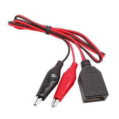 Clamps de cocodrilo clip de cocodrilo a USB un cable de adaptador de cable de prueba femenino