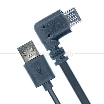 0.5M 1M 2M Carga de datos en ángulo recto Micro a USB Cable de cargador para teléfono tablet GPS