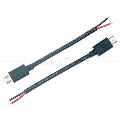 Hombre Mujer Micro B a cables desnudos Cable de extremo abierto para la tableta Raspberry Pi