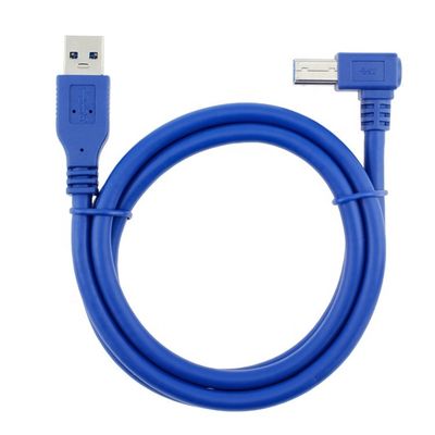 Alta velocidad 5Gbps 90 grados ángulo recto USB 3.0 A macho a USB B tipo de impresor de cable para Epson HP