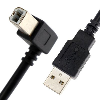 1M 1.5M 3M 90 grados en ángulo recto USB 2.0 Cable de extensión de energía para cabeza de impresora para Epson HP