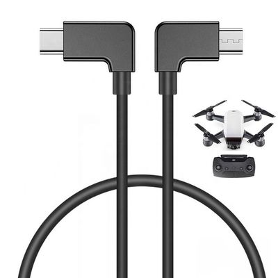 Ángulo de 90 grados Micro B a tipo C Cable USB para UAV